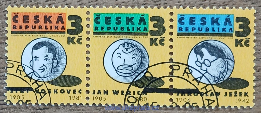 ČR raz. 67/9 Osobnosti Osvobozeného divadla, r. 1995