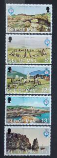 Ostrov Man ** 159/163, 100 let Královské geografické společnosti, r. 1980