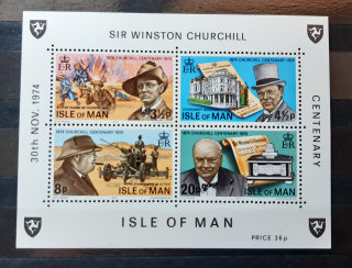 Ostrov Man ** aršík B1, Winston Churchill, r. 1974