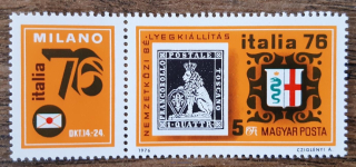 Maďarsko ** 3143A, kupon ITALIA 76