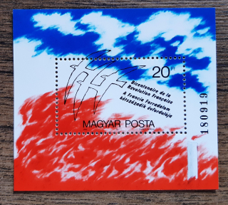 Maďarsko ** aršík B203A, 200. výr. francouzské revoluce