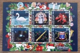 Gibraltar ** aršík B154,vánoční,12 dní do vánoc,r.2022