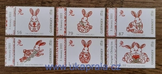GUERNSEY ** 1927/32 čínský rok králíka, r. 2023