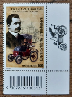 Rakousko ** 3702,F.Porsche,elektromobil,r.2023