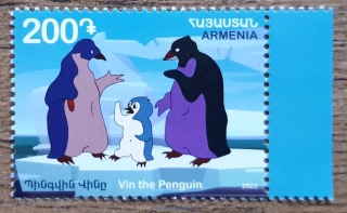 ARMÉNIE ** tučňák Vin, kreslené, r. 2022