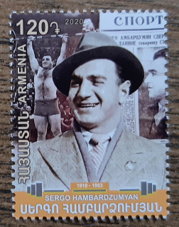 ARMÉNIE ** 1156 Sergo Hambardzumyan, vzpěrač, r. 2020