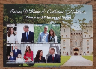 GHANA ** aršík princ William a Kate, r. 2023