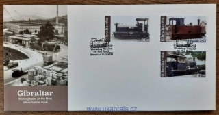 Gibraltar FDC série železnice "Working trains on the Rock", r. 2023
