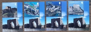 Jersey ** 2097/100 EUROPA, hrady a pevnosti, r. 2017