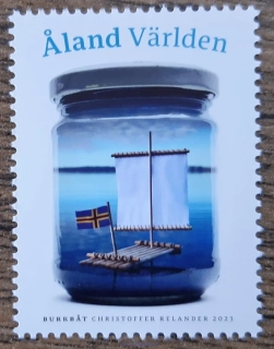 Alandy ** 542 Bark Boat in a Jar, r.2023