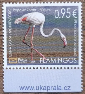 Černá Hora ** 369 plameňák růžový, r.2015