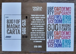 Jersey ** aršík Bl127 Magna charta, 800 let, r. 2015