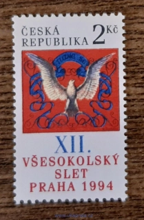ČR ** 47 XII. všesokolský slet v Praze, r. 1994