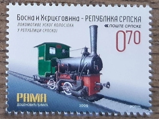 Bosna a Hercegovina, Republika Srbská ** 479 úzkorozchodná lokomotiva Rama, r. 2009