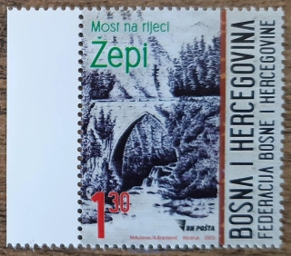 Bosna a Hercegovina ** most na řece Zepi, r. 2023