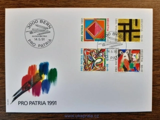 Švýcarsko FDC 1446/9 "PRO PATRIA" r. 1991