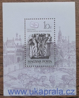 MAĎARSKO ** aršík Bl191A, Den známky, r. 1987