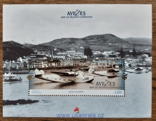 AZORY, PORTUGALSKO ** aršík Bl56 historická dopravní letadla, r. 2014