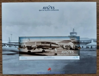 AZORY, PORTUGALSKO ** aršík Bl57 historická dopravní letadla, r. 2014