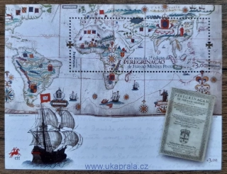Portugalsko ** aršík Bl 355, F.M.Pinto, 400. výročí, r. 2014