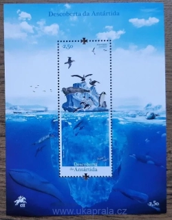Portugalsko ** aršík Bl 476, 200. výročí objevení Antarktidy, r. 2021