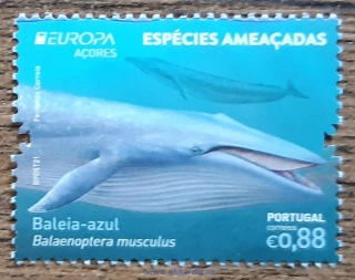 Azory, Portugalsko ** 654, EUROPA, ohrožené druhy, r. 2021