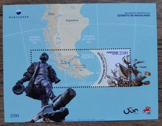 Portugalsko ** aršík Bl 457, F. Magellan, 500. výročí, r. 2020