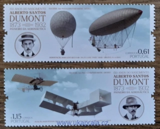 Portugalsko ** A.S. Dumont, průkopník letectví, r. 2023