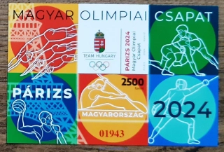 Maďarsko ** aršík LOH Paříž, r. 2024, NEZOUBKOVANÝ