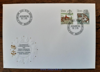 ŠVÝCARSKO FDC 1288/9, znamení zvěrokruhu, r. 1985