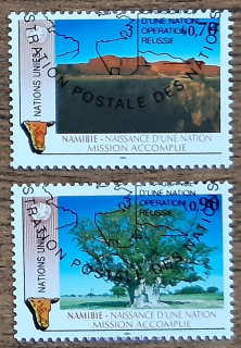 OSN Ženeva raz. 198/9 příroda Namibie, r. 1991
