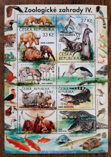 ČR ** aršík A1038/41, Zoologické zahrady IV., r. 2019