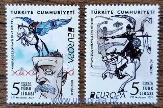 TURECKO ** 4702/3 EUROPA, mýty a legendy, r. 2022