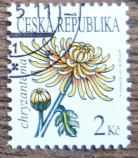 ČR 684 raz., Krása květů - Chryzantéma, r. 2011