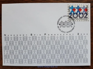 POLSKO FDC 3969 sčítání lidu, r. 2002
