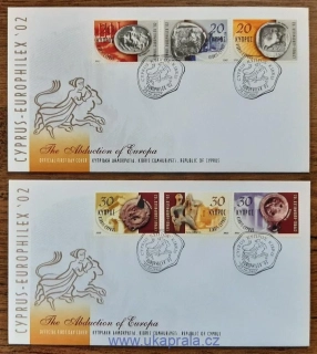 KYPR (ŘECKO) FDC 999/1004 CYPRUS-EUROPHILEX ´02, r. 2002