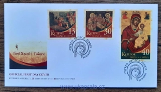 KYPR (ŘECKO) FDC 1062/4, vánoční, r. 2005