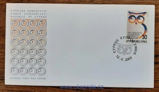 KYPR (ŘECKO) FDC 1019, r. 2003