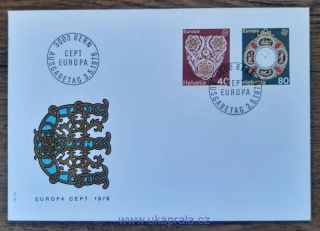 Švýcarsko FDC 1073/4 EUROPA, r. 1976