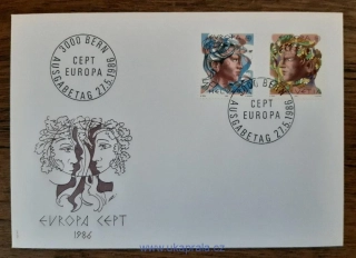 Švýcarsko FDC 1315/6 EUROPA, r. 1986