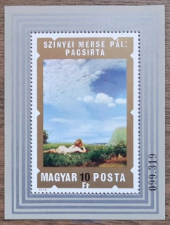 Maďarsko ** aršík Bl 108 umění, akty, r. 1974