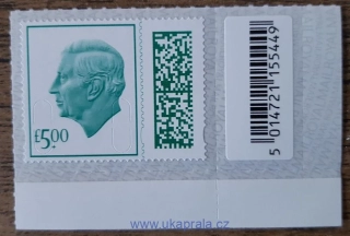 Velká Británie ** výplatní Karel III. 5Ł r.2023