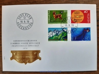 Švýcarsko FDC 1079/82 různá výročí, r. 1976