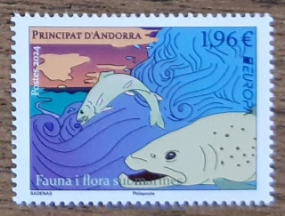 ANDORRA, FRANCIE ** EUROPA, podvodní fauna a flóra, r. 2024