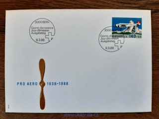 Švýcarsko FDC 1369 "Pro Aero", r. 1988