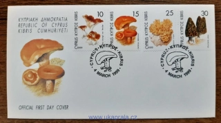 KYPR (ŘECKO) FDC 923/6 houby, r. 1999