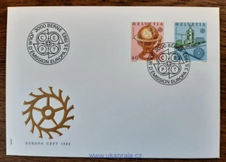 Švýcarsko FDC 1249/50 EUROPA, r. 1983