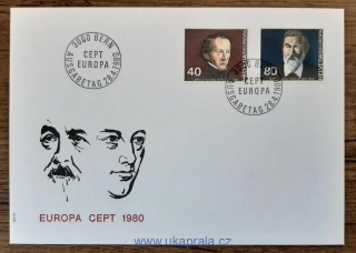 Švýcarsko FDC 1174/5 EUROPA, r. 1980