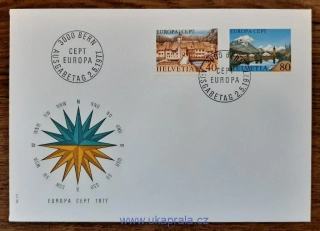 Švýcarsko FDC 1094/5 EUROPA, r. 1977
