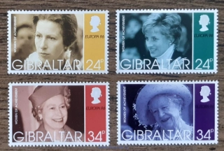 GIBRALTAR ** 755/8 EUROPA, slavné ženy z královské rodiny, r. 1996